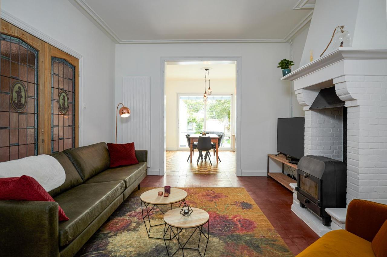 Вілла Trendy, Authentieke Woning Met Groot Terras En Tuin Брюгге Екстер'єр фото